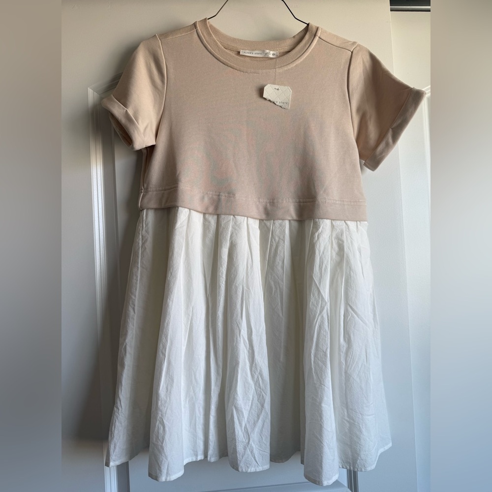 Altar'd State Women's' Blush and Cream Two-Tone Dress